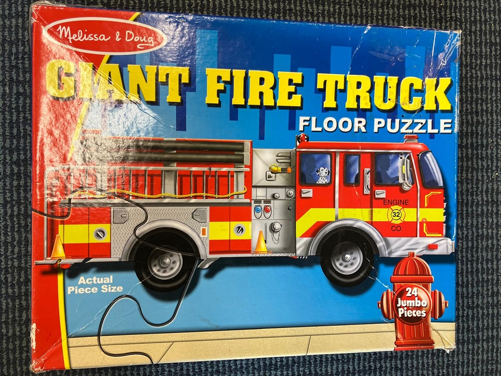 Giant Fire Truck Floor Puzzle